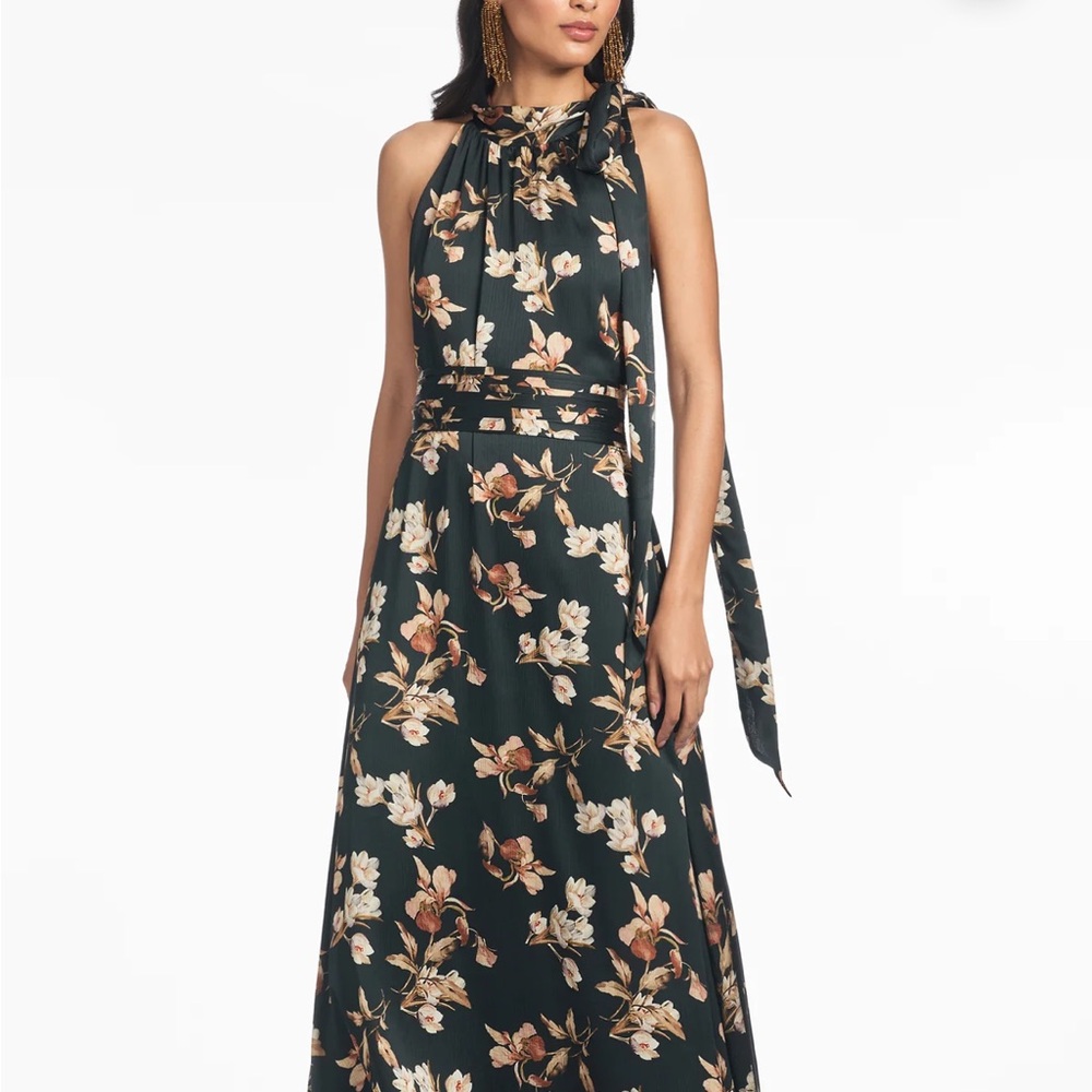 Sachin + Babi Floral Maxi Dress - Black and Cream